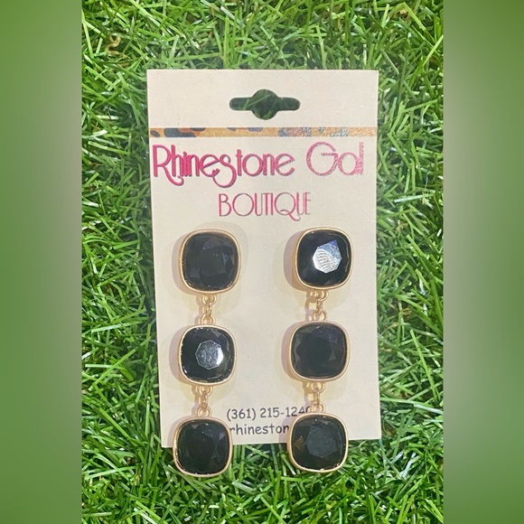 BRAND NEW WITH TAGS Triple Luxe Drop Earrings - Picture 3 of 3